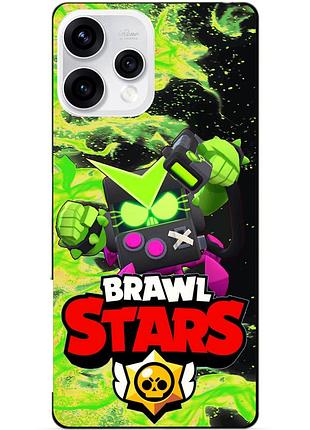 Чехол силиконовый бампер для oppo reno 15 с героем бравл вирус бит brawl