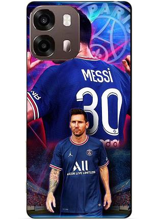 Чехол силиконовый бампер для oppo a6s с рисунком месси псж messi