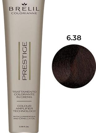 Краска для волос colorianne prestige 6/38, 100мл brelil