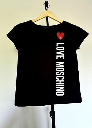 Жіноча футболка love moschino з серцем