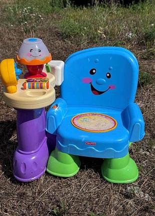 Игровой центр fisher-price музикальный створчик со столиком «смейся учись» “смейся и учись”