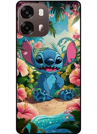 Силіконовий бампер чохол для oppo a6s з малюнком stitch стіч