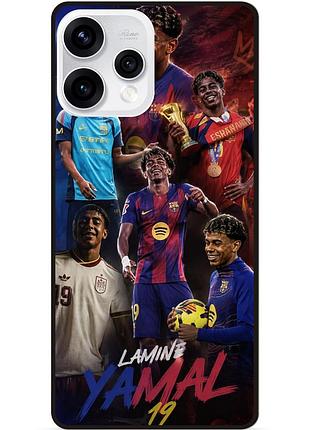Силиконовый чехол бампер для oppo reno 15 с рисунком lamine yamal ламин ямаль