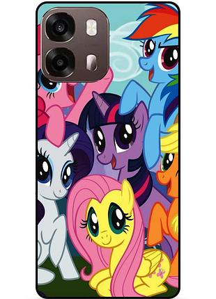 Чехол силиконовый бампер для oppo a6s с рисунком мой маленький пони my little pony