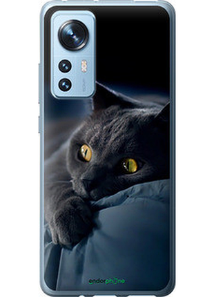 Чохол на xiaomi 12x димчастий кіт "825u-2941-2448"