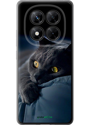Чехол на xiaomi poco x7 дымчатый кот "825u-4011-2448"