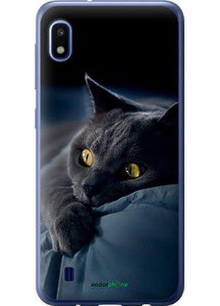 Чехол на samsung galaxy a10 2019 a105f дымчатый кот "825t-1671-2448"