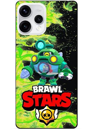 Чехол силиконовый бампер для oppo reno 15 с героем бравл перл brawl