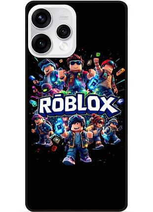 Силиконовый чехол бампер для oppo reno 15 с рисунком roblox роблокс