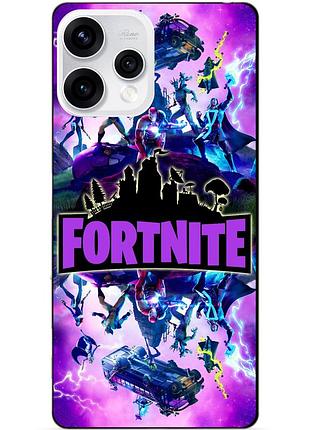 Силиконовый бампер чехол для oppo reno 15 с рисунком fortnite marvel фортнайт марвел