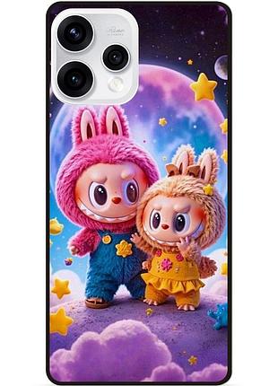 Бампер силиконовый чехол для oppo reno 15 с картинкой labubu лабубу