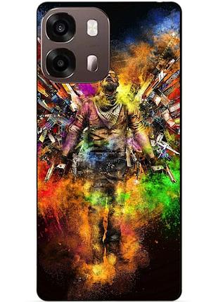 Чехол силиконовый бампер для oppo a6s с рисунком воин контр-страйк counter-strike