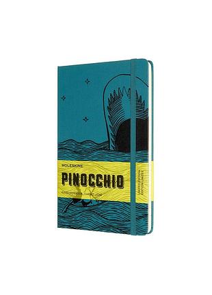 Записник moleskine pinocchio середній, лінійка шалфей (lepiqp060b)