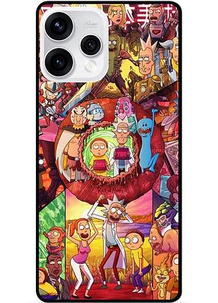 Силіконовий чохол бампер для oppo reno 15 з малюнком rick and morty рік і морті