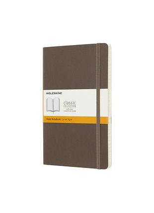 Записная книжка moleskine classic средняя, линейка коричневая мягкая (qp616p14)