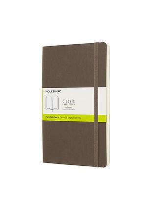 Записник moleskine classic середній, нелінований коричневий м’який (qp618p14)