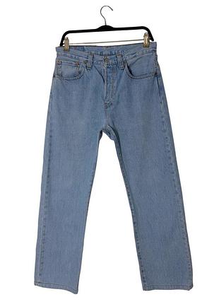 Блакитні чоловічі вінтажні джинси levi’s levis 501 w32l30