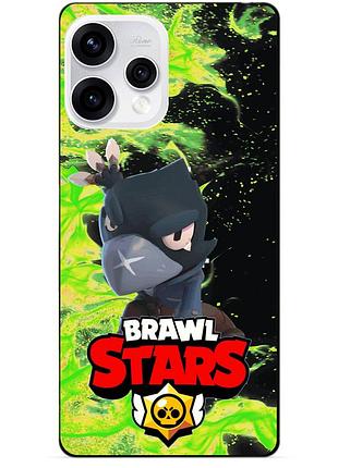 Силіконовий бампер чохол для oppo reno 15 з героєм бравл ворон brawl
