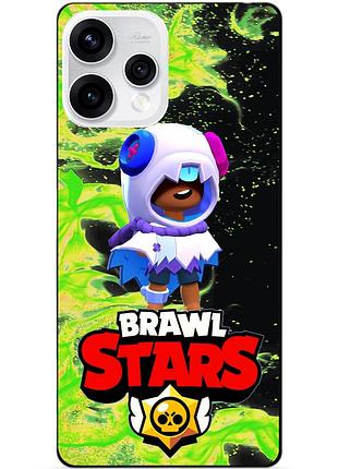 Чехол силиконовый бампер для oppo reno 15 с героем бравл леон хэллоуинский brawl