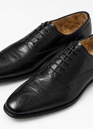 Чоловічі шкіряні оксфорди / броги design loake (goodyear welted), розмір 42 (27.5 см)