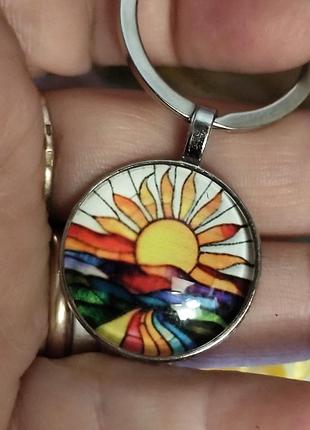 Брелок на ключи солнце рассвет