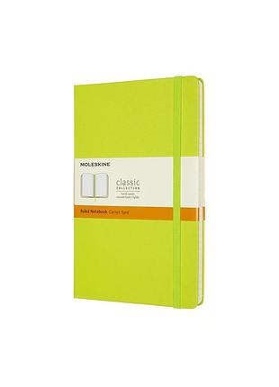Блокнот moleskine classic средний, линейка лимонно-зеленый (qp060c2)