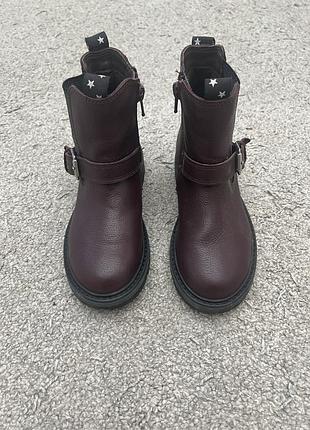 Шкіряні демісезонні ботинки черевики челсі clarks  29-30 р 19 см