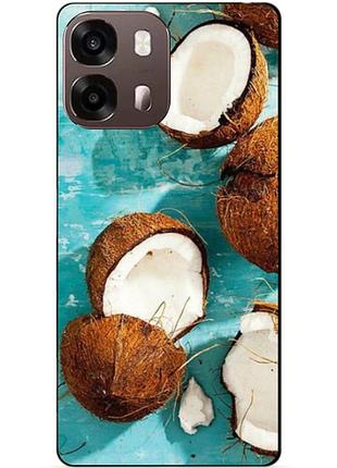 Силіконовий чохол бампер для oppo a6s з малюнком кокоси