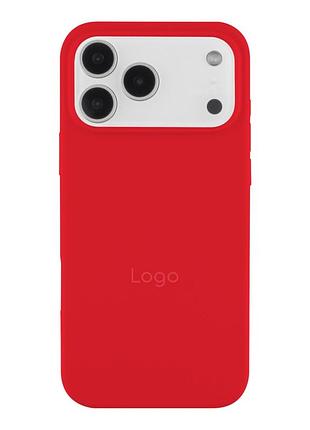 Чохол silicone case full size (aa) appleiphone18 pro панель-накладка для телефону айфон 18 pro red