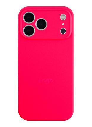 Чохол silicone case full size with frame для iphone 18 pro max 38.shiny pink
