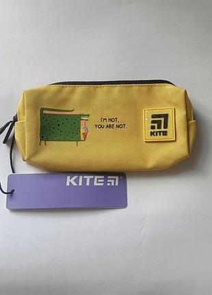 Пенал школьный kite k24-642-4 "i'm hot, you are not" желтый