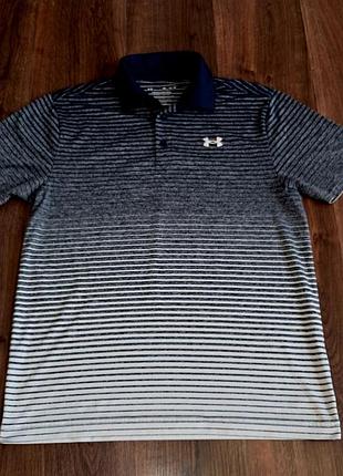 Мужская уникальная спортивная футболка поло under armour оригинал