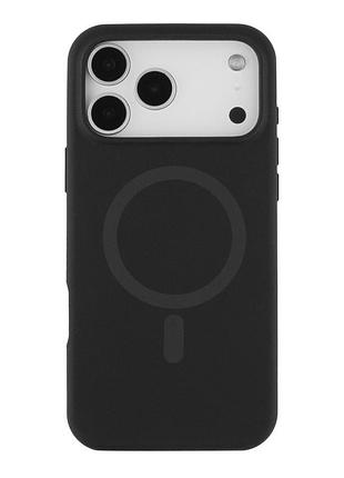 Чохол накладка glow silicone case with magsafe для apple iphone 18 pro панель-накладка для телефону магніта зарядка black