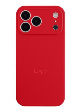 Чохол silicone case full size with frame для iphone 18 pro 14.red
