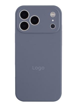 Чохол silicone case full size with frame для iphone 18 pro 28.lavender grey