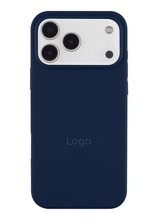 Чохол silicone case full size (aa) appleiphone18 pro панель-накладка для телефону айфон 18 pro deep navy