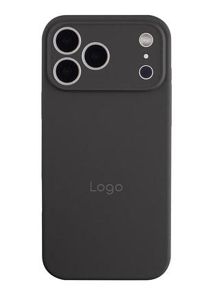 Чохол silicone case full size with frame для iphone 18 pro max 15.dark grey
