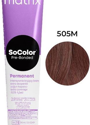 Крем-краска для волос extra coverage pre bonded socolor.beauty тон 505m, 90 мл matrix