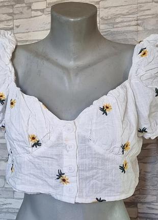 Топ с подсолнухами shein🌻 9