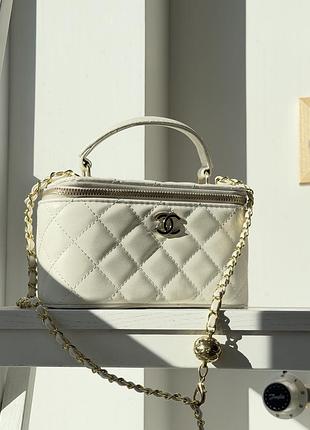 Сумка chanel нова біла 5