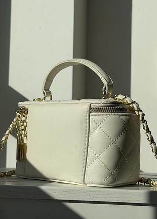 Сумка chanel нова біла 7