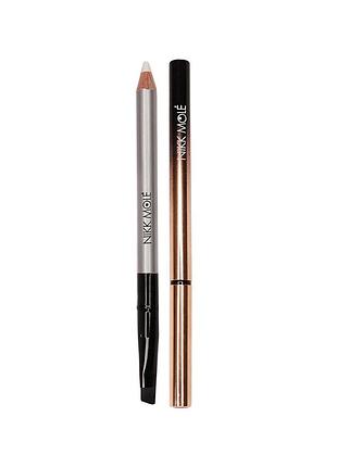 Карандаш brow paste nikk mole, белый c кисточкой