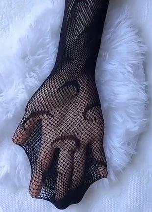 🖤 Колготки сетка с узором 2