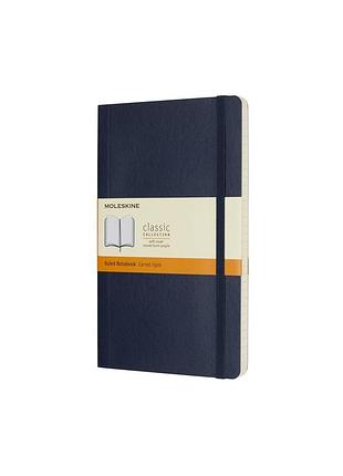Блокнот moleskine classic средний, линейка сапфир мягкий (qp616b20)