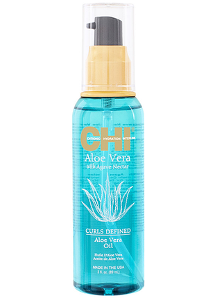 Масло для вьющихся волос с алое вера aloe vera chi, 89 мл