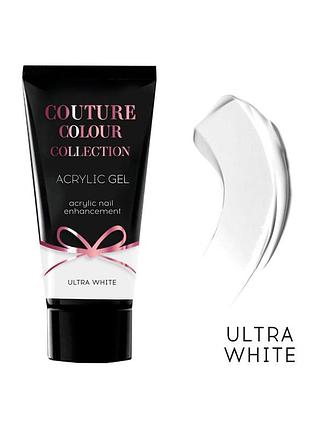 Акрил-гель ultra white couture colour acrylic gel, 30 мл