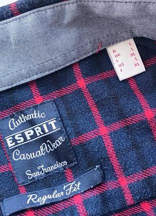 Рубашка фланелевая в клетку esprit l/xl 7