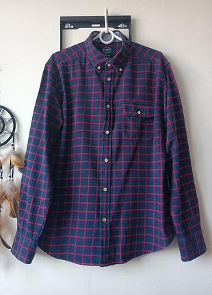 Рубашка фланелевая в клетку esprit l/xl 9