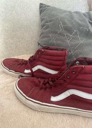 Кеди унісекс vans sk8 червоні високі
