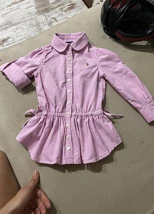 Для дівчинки polo ralph lauren сорочка-сукня